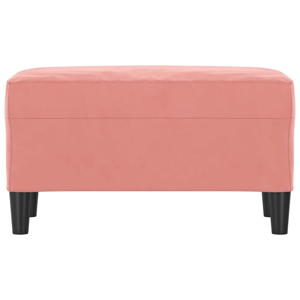 Panca Rosa 70x35x41 cm in Velluto 349400