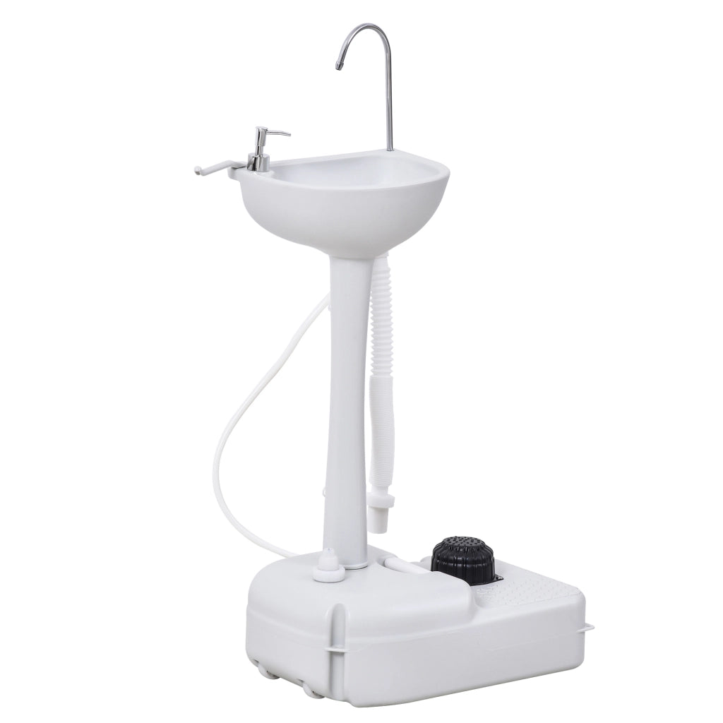 Lavabo Portatile con Ruote ¨C Minimal ¨C Grigio 51x33.5x103 cm