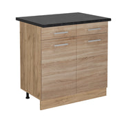 Vicco Mobiletto base per cucina Sonoma 80 cm , PL Antracite