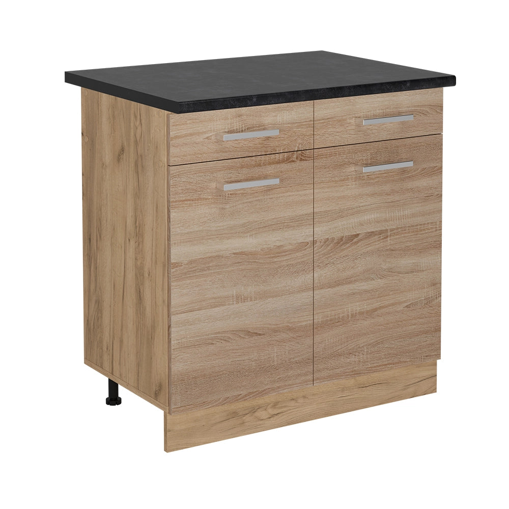 Vicco Mobiletto base per cucina Sonoma 80 cm , PL Antracite