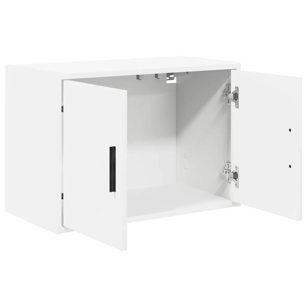 Pensile per Garage Bianco in Legno Multistrato 860643