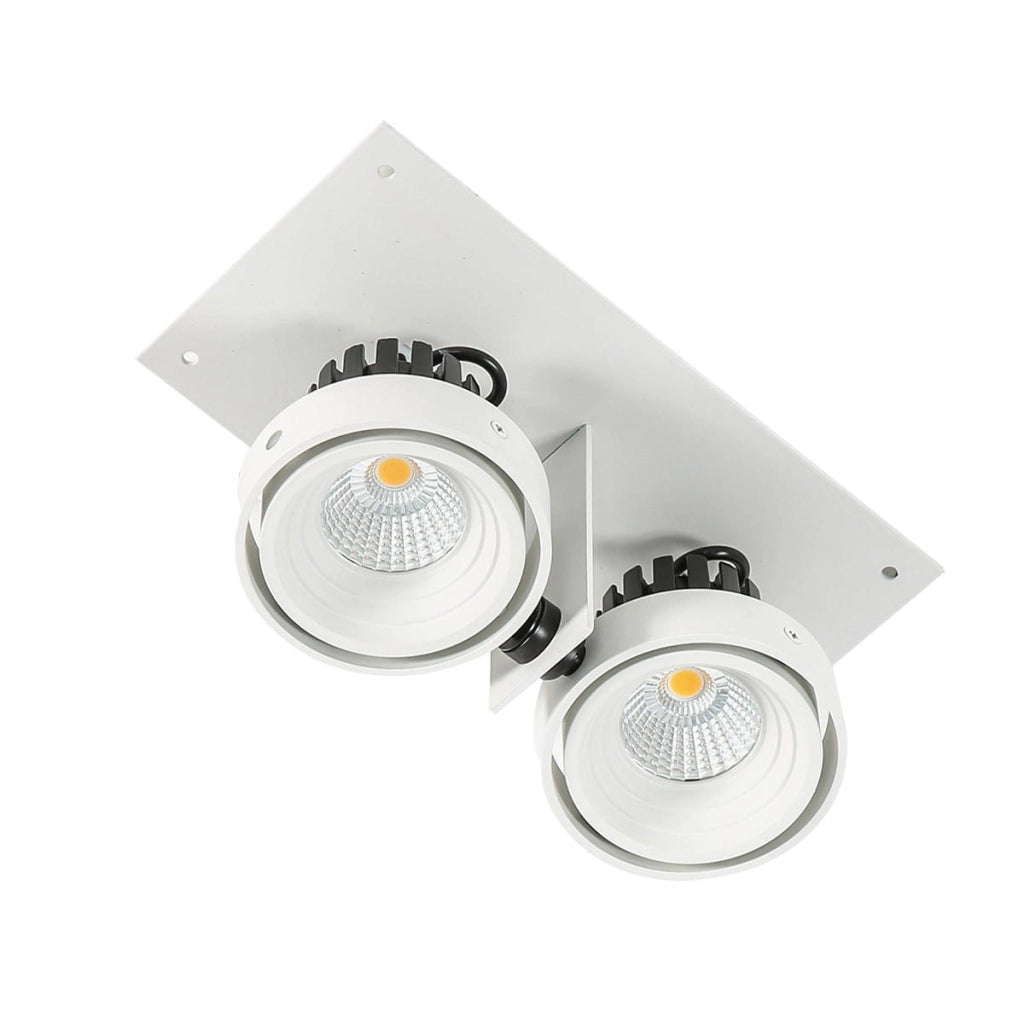 Faretto da incasso Italux Patrizio LED 2x12W 3000K bianco