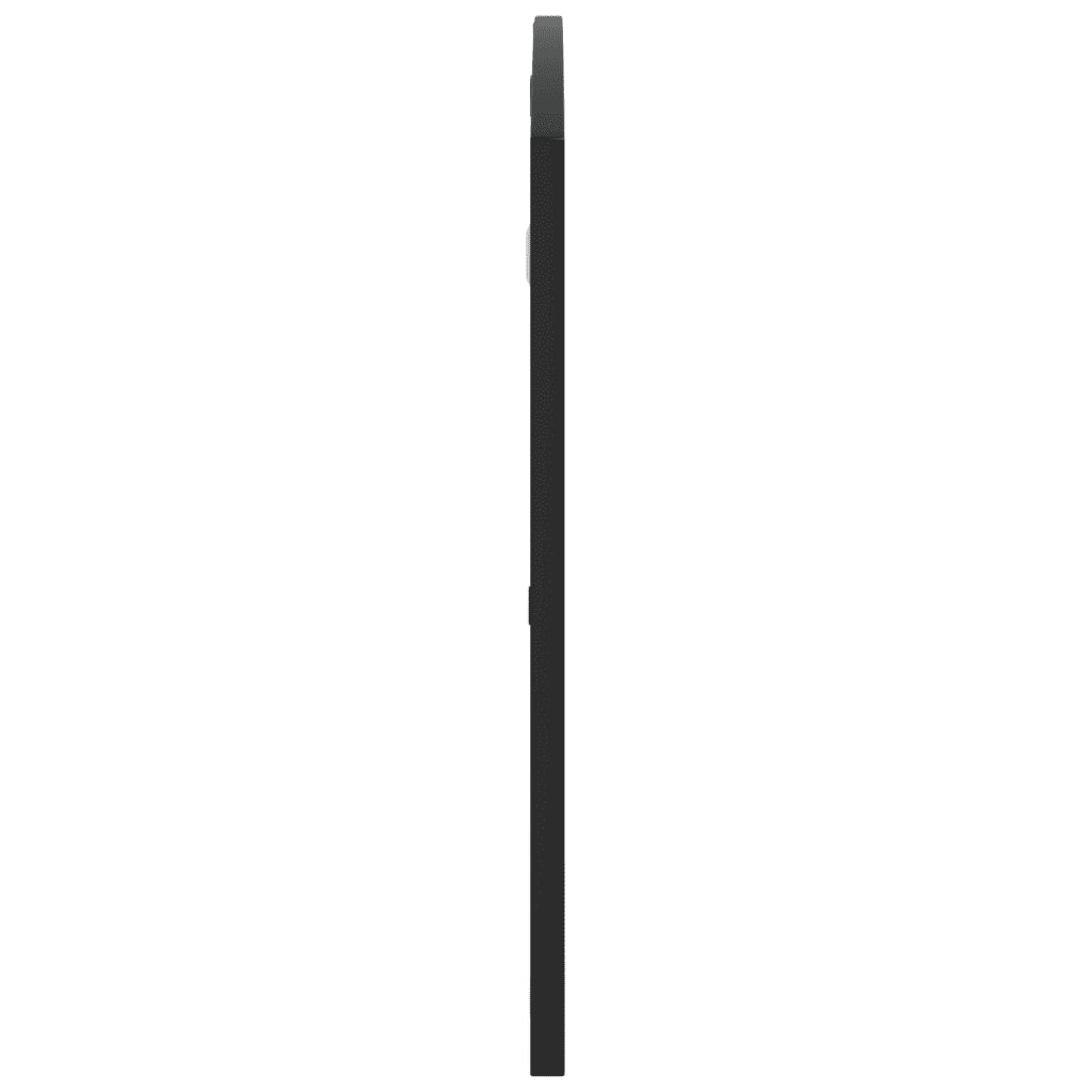 Specchio da Parete Nero 100x50 cm Arco in Ferro 358638