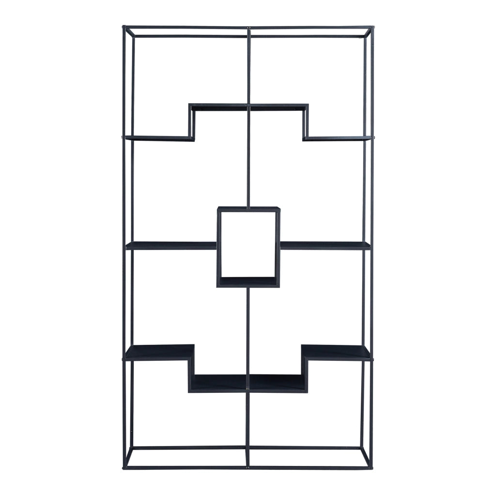 Scaffale da Terra Råde 180 x 100 x 35 cm - Nero [en.casa]