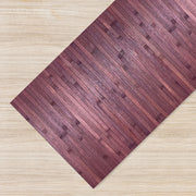 Tappeto Passatoia In Vero Bamboo Tappeto Cucina Ingresso In Legno Antiscivolo Aderente Lavabile E Antimacchia Tagliabile  - Viola - 50x250 cm