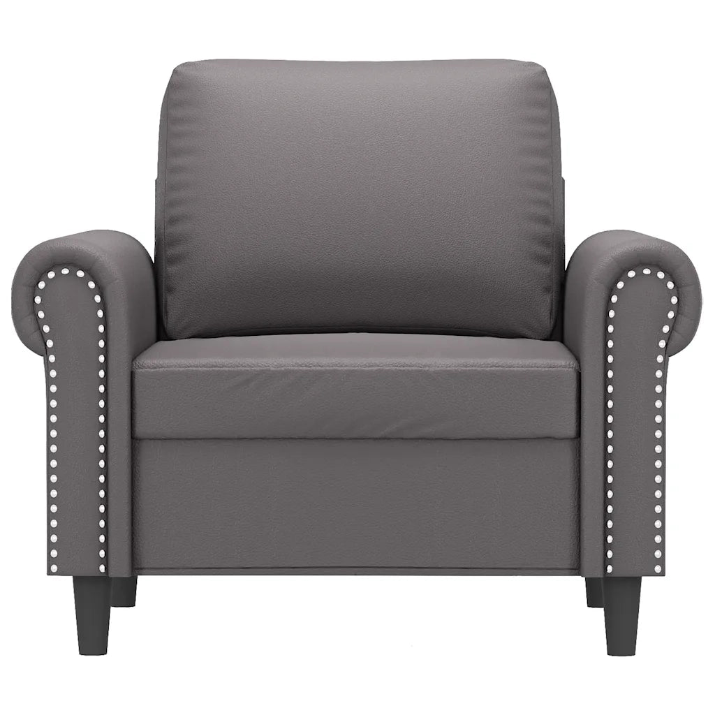 Poltrona Grigia 60 cm in Similpelle 359496