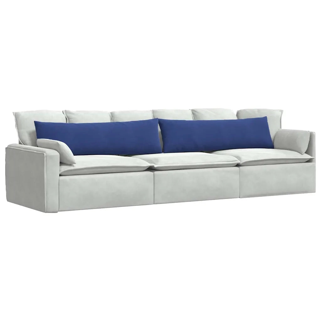 Cuscini da Divano 2 pcs Blu Polizia 145 x 40 cm 42013853