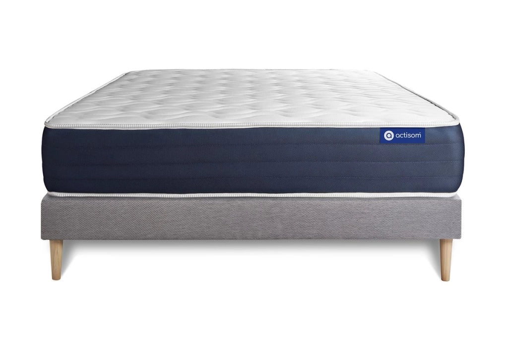 Kit rete e materasso matrimoniale Actiflex sleep 180x220cm - Spessore : 22cm - Molle insacchettate e memory foam - Bilanciato -