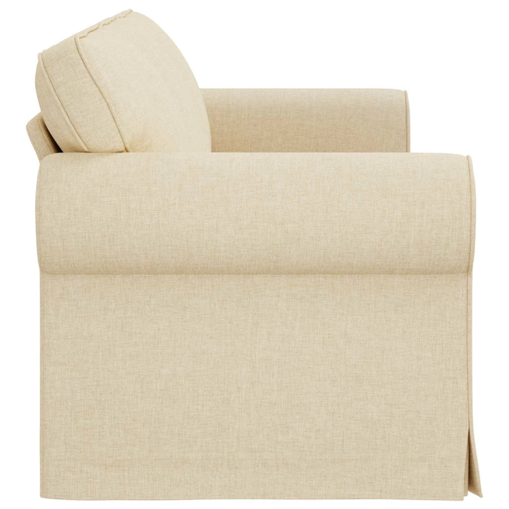 Divano Crema 215 x 82 x 80 cm Tessuto 42024318