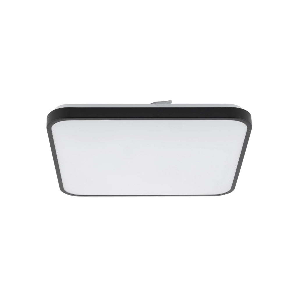 Plafoniera bagno quadrata 43,5cm LED 32W 3000K nera Nowodvorski