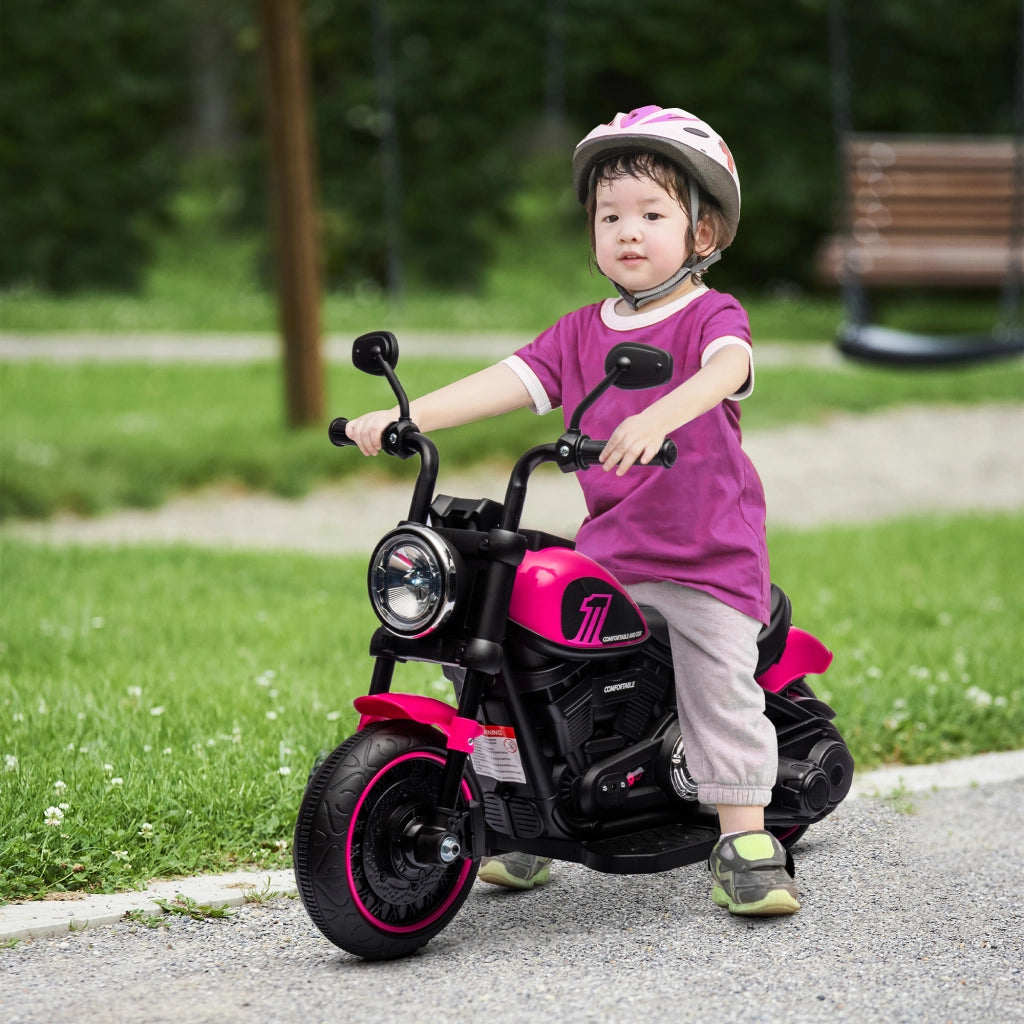 Motocicletta Elettrica per Bambini con Rotelle ¨C Minimal ¨C Rosa