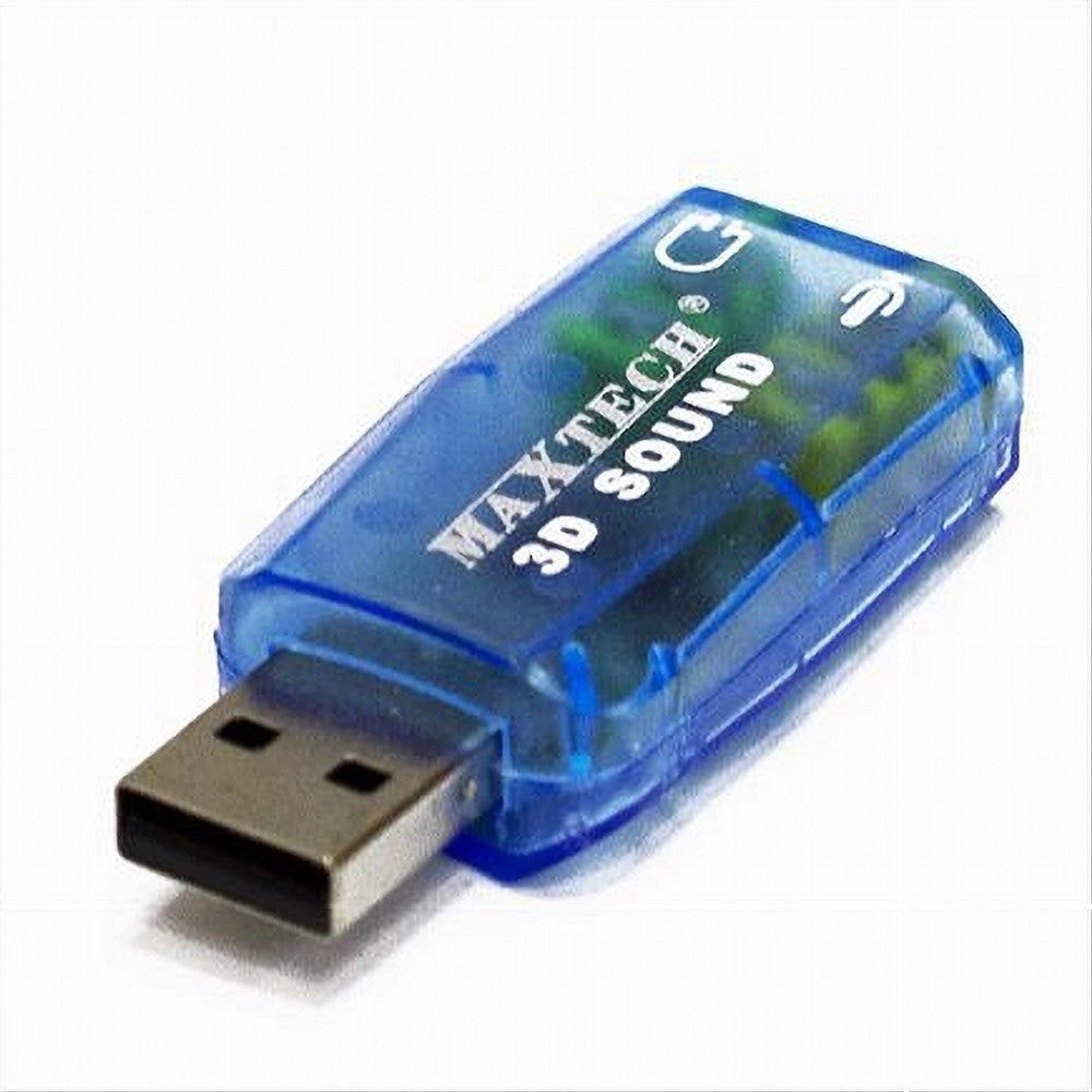 Trade Shop - Adattatore Usb Doppio Jack 3d Sound Convertitore Da Jack A Usb Maxtech Usb-s001 -