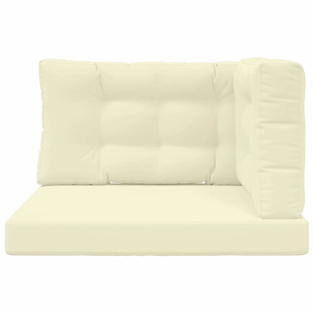 Cuscino per divano da esterno 3 pcs Crema Poliestere 900882