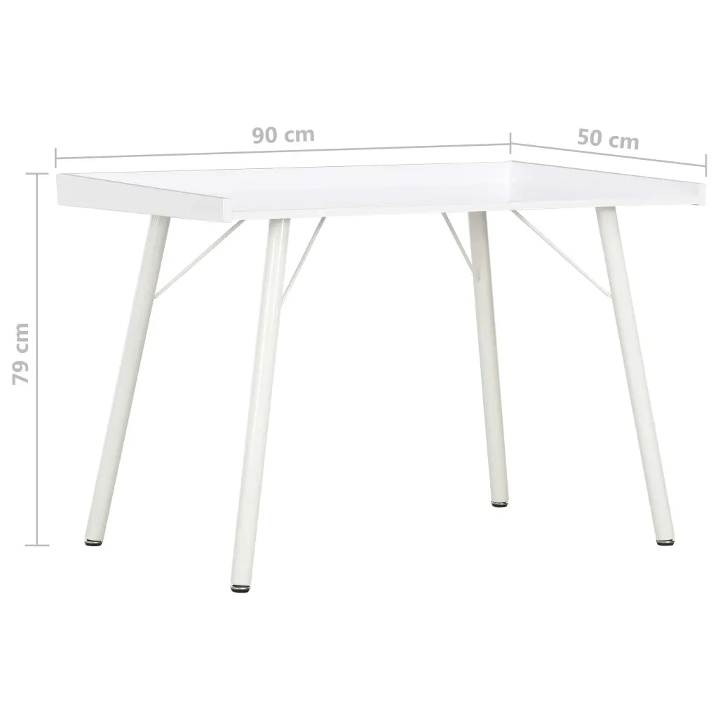 Scrivania Bianca 90x50x79 cm 20269
