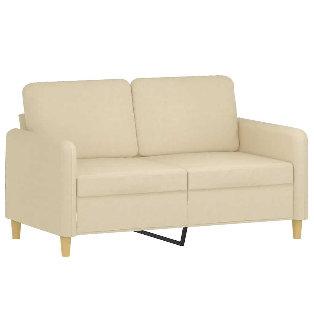 Divano a 2 Posti-Sofa 2 Posti Crema 120 cm in Tessuto 450515