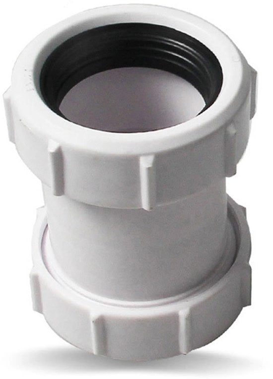 Connettori di tubo per impianti idraulici - 40 mm Connettori di tubo retti - Connettori PVC/PP per docce e vasche - Materiale resistente - Impermeabilità garantita