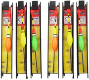 Attrezzatura per pesca - Set di 6 esche - Esche a tre punte - Esca a sfilo - Ganci per pesca 5#/7#/9# - Legno di alta qualità - Cerniere resistenti alla corrosione - Manubri per la pesca