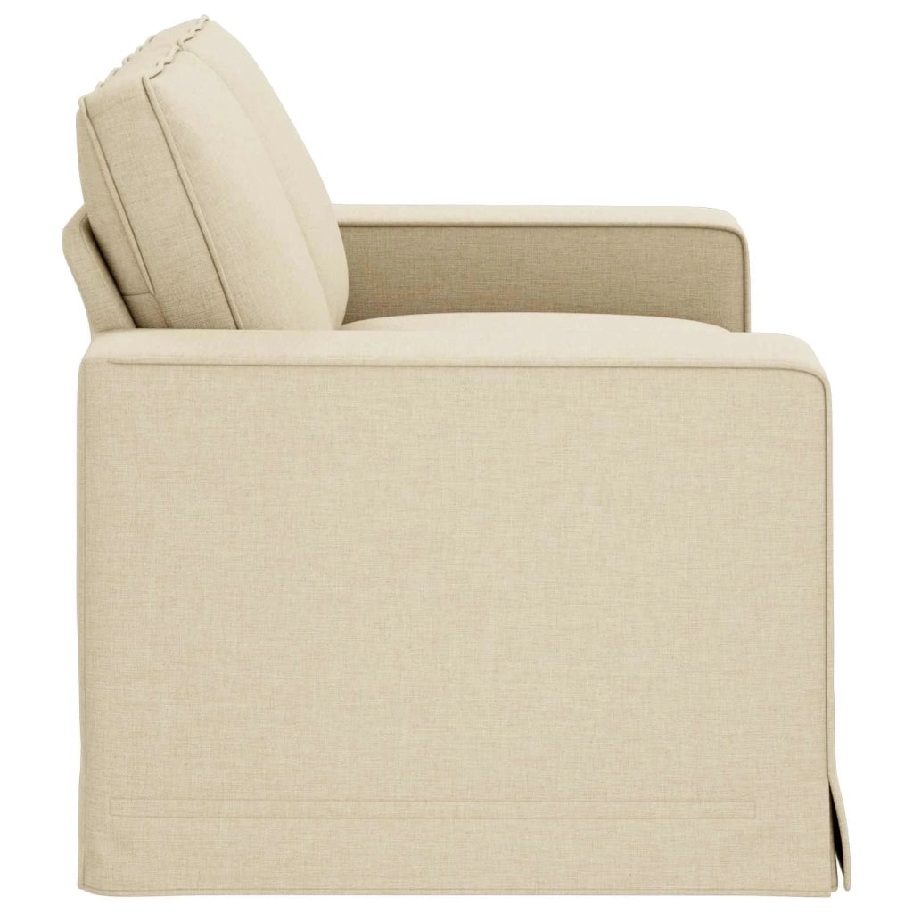Divano Crema 162 x 80 x 82 cm Tessuto