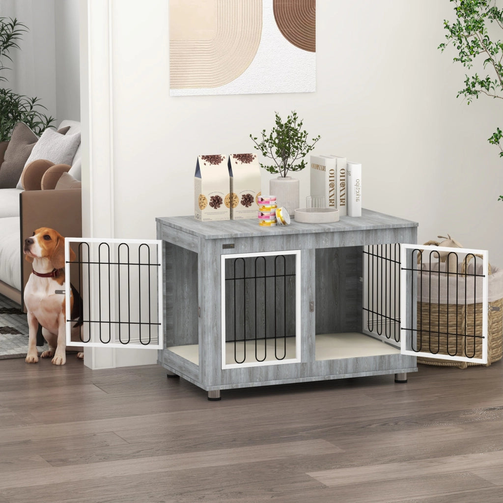 Cuccia per cani lavabile con cuscino ¨C zephmum ¨C 90x58x65 cm grigio