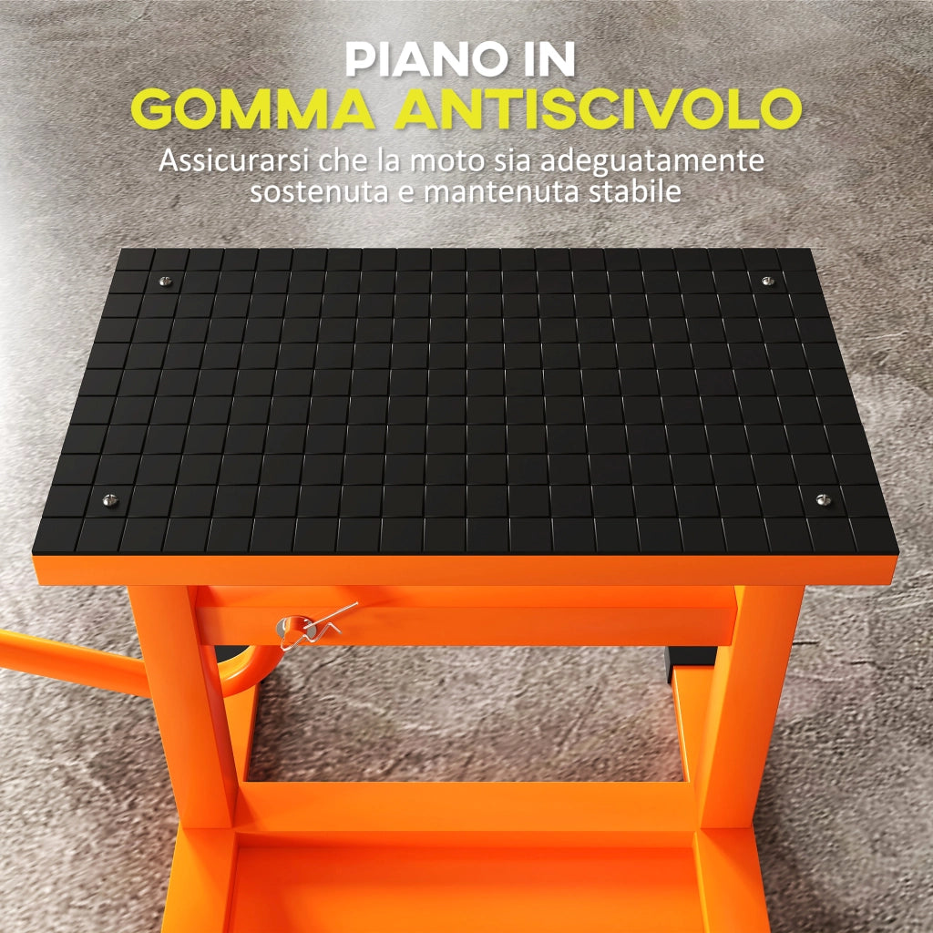 Cavalletto Alzamoto ¨C Minimal ¨C Arancione, Metallo, 48x34x43 cm