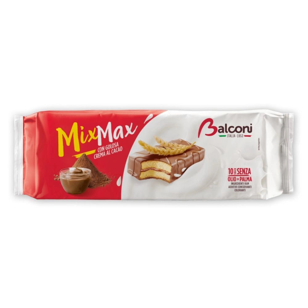 Balconi mix max al cacao in confezione da 10 brioches - 350 grammi totali