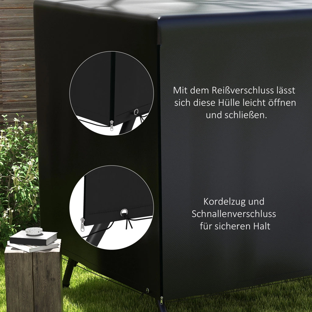 Copertura per Mobili da Giardino ¨C zephmum ¨C Nero 215x155x150 cm