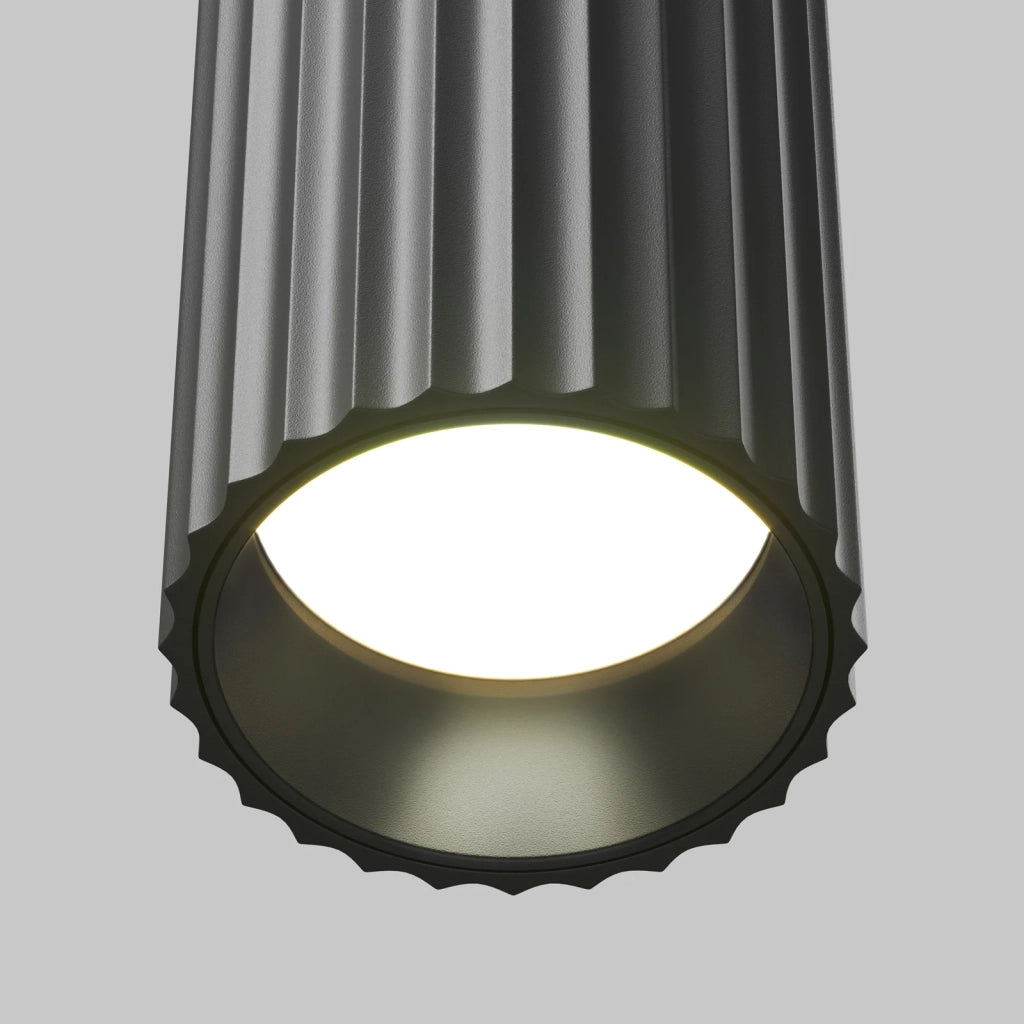 Maytoni Applique moderna Calipso 2 luci GU10 nero alluminio