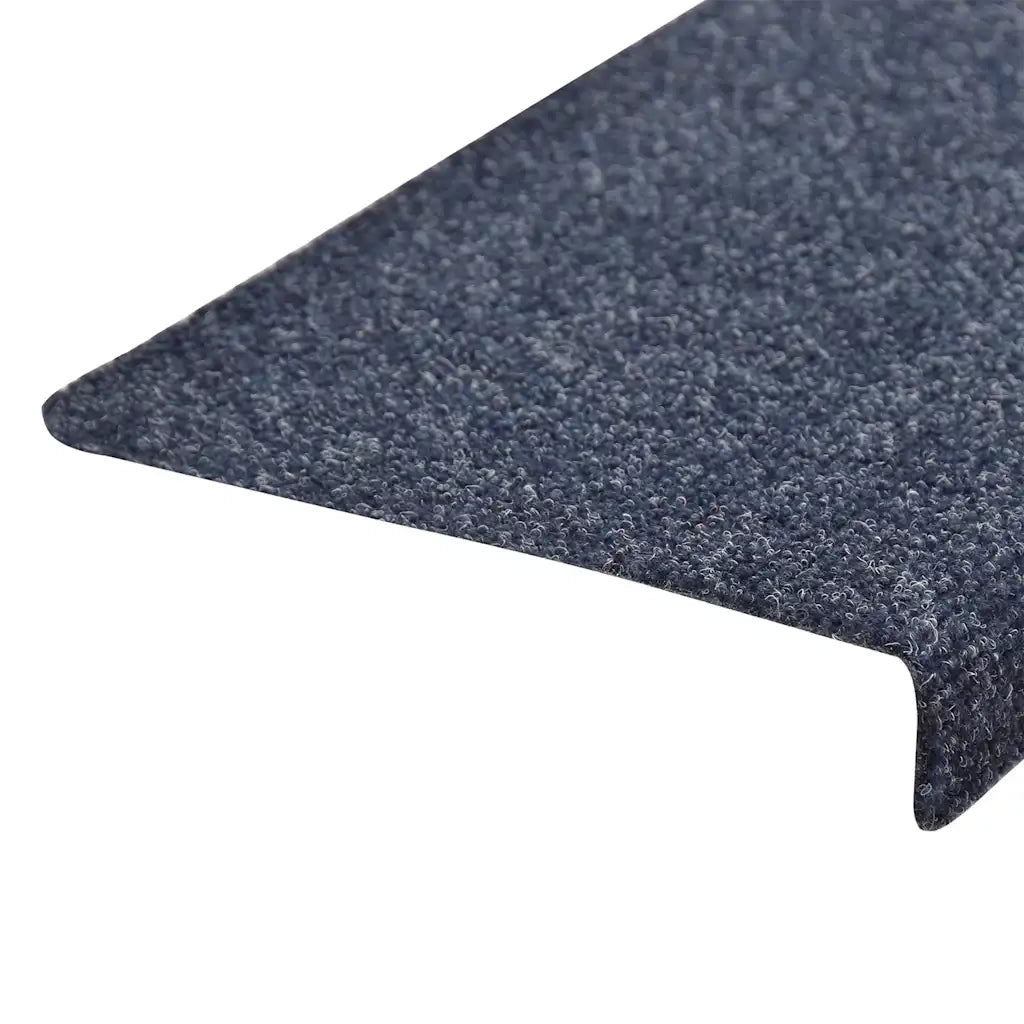 Tappetini per scale autoadesivi 30 pz 65x21x4 cm blu bordo rettangolare 3365696