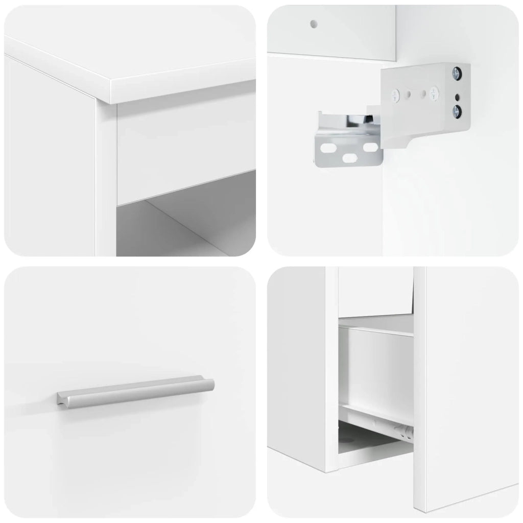 Set di mobili per il bagno 3 pz Bianco 49,5 x 44,5 x 65,5 cm 3405947