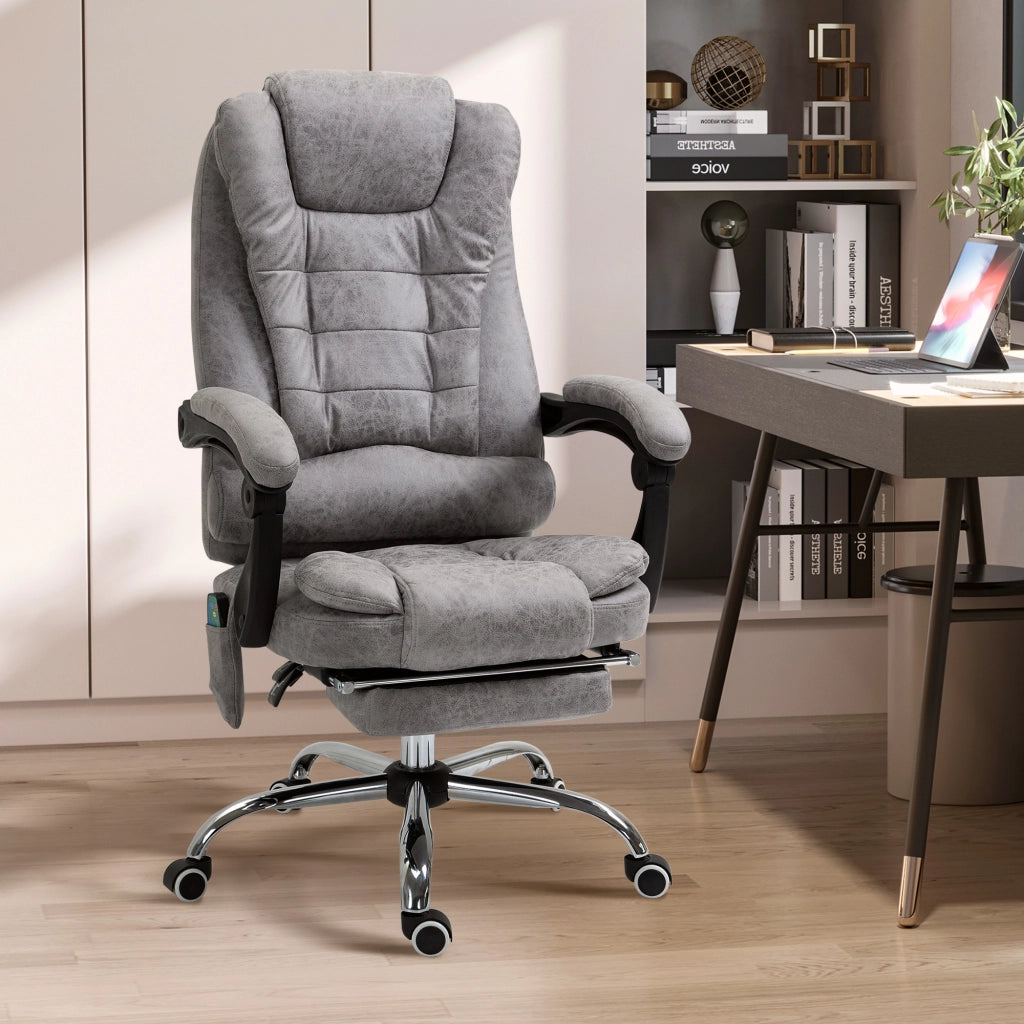 Poltrona massaggiante riscaldante regolabile in altezza ¨C Minimal ¨C Grigio