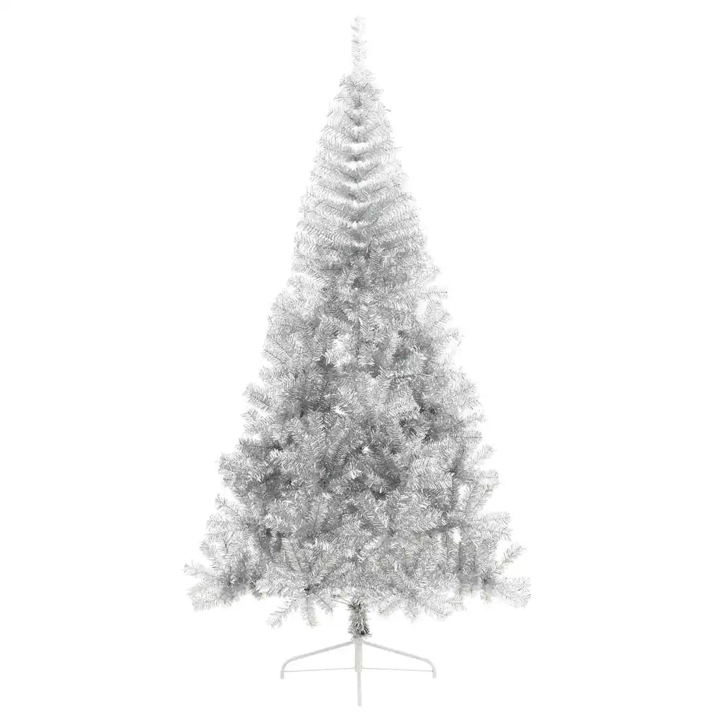 Albero di Natale artificiale con luci integrate Argento 210 cm 3397221