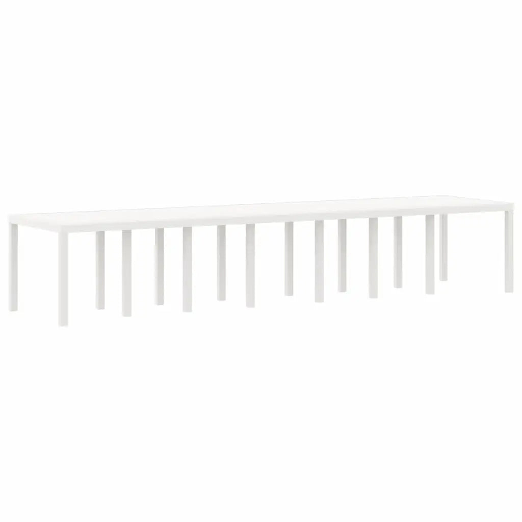 Set da pranzo da giardino con cuscini 15 pcs Bianco PP 3378805