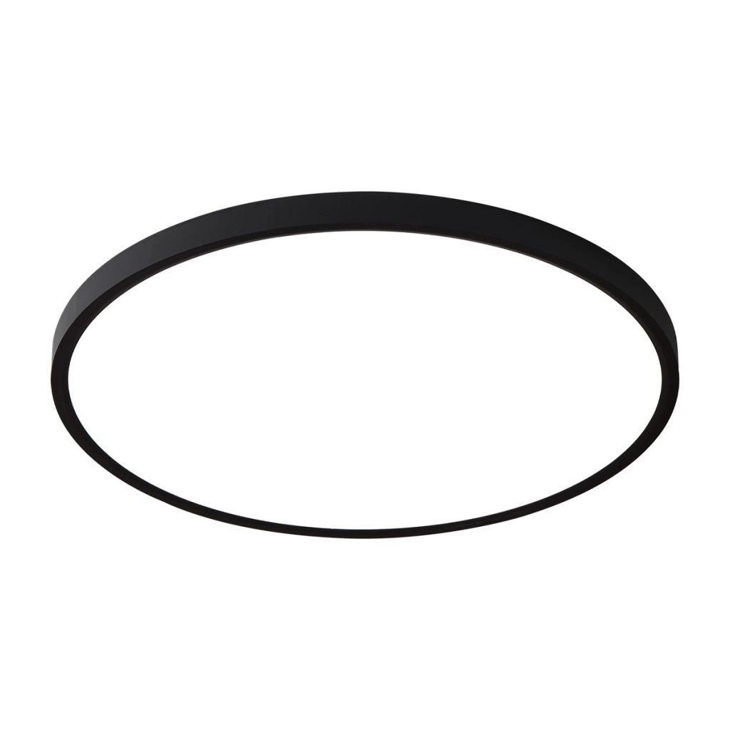 Plafoniera LED moderna nera tonda 60cm CCT 50W Light Prestige