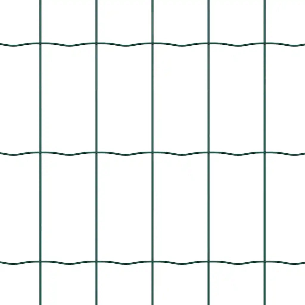 Recinzione con Posto Verde 1,2 x 25 m Acciaio e PVC 3350325