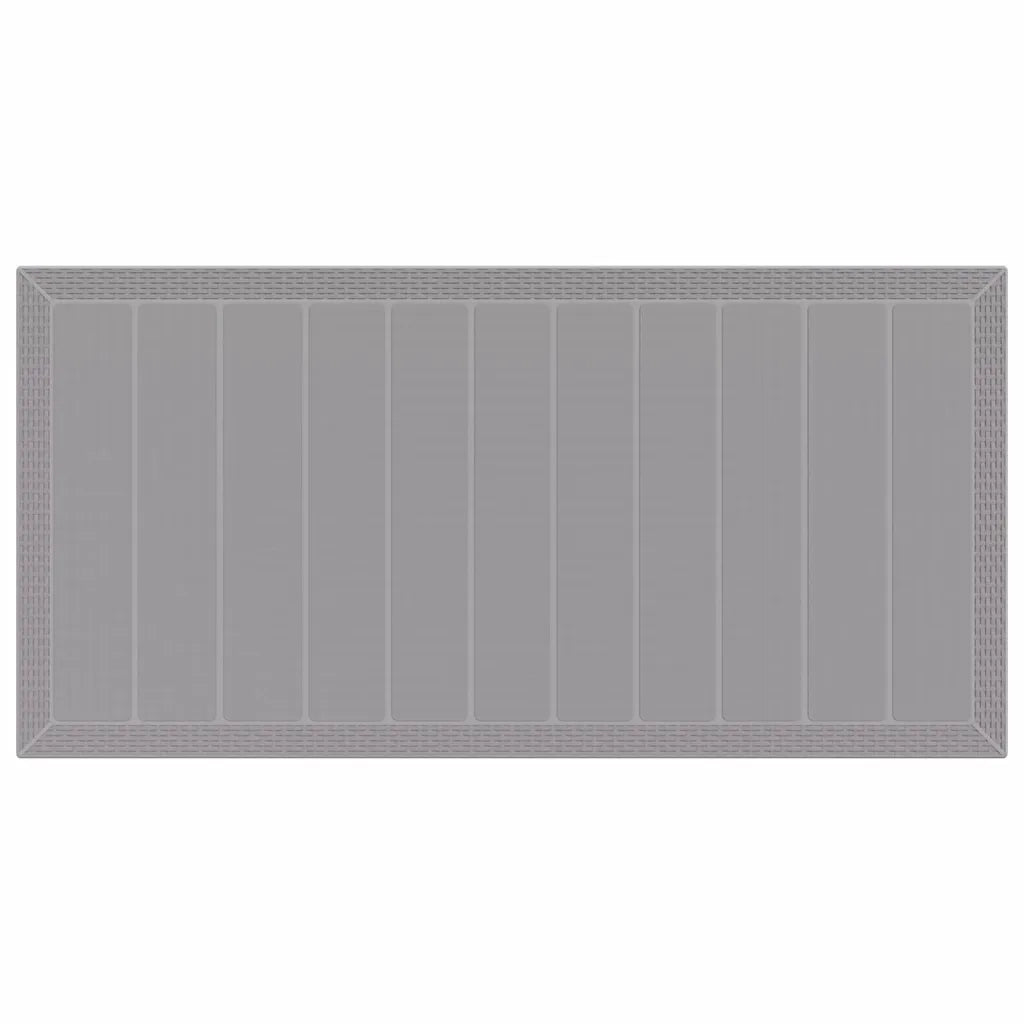 Set da Pranzo per Giardino 7 pcs Grigio Chiaro Polipropilene 3378729