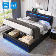 letto imbottito pu nero 160 x 200 cm