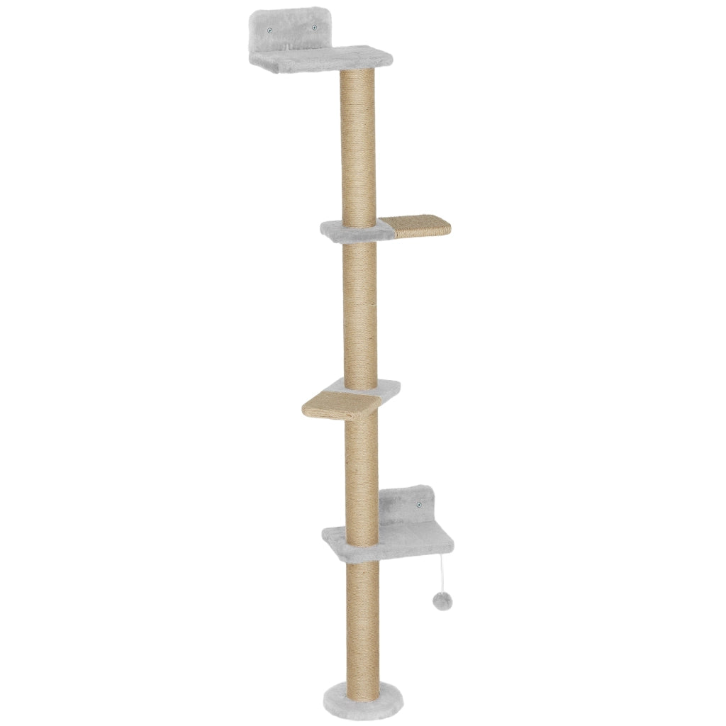Ripiani per Gatti ¨C zephmum ¨C Grigio 180 cm