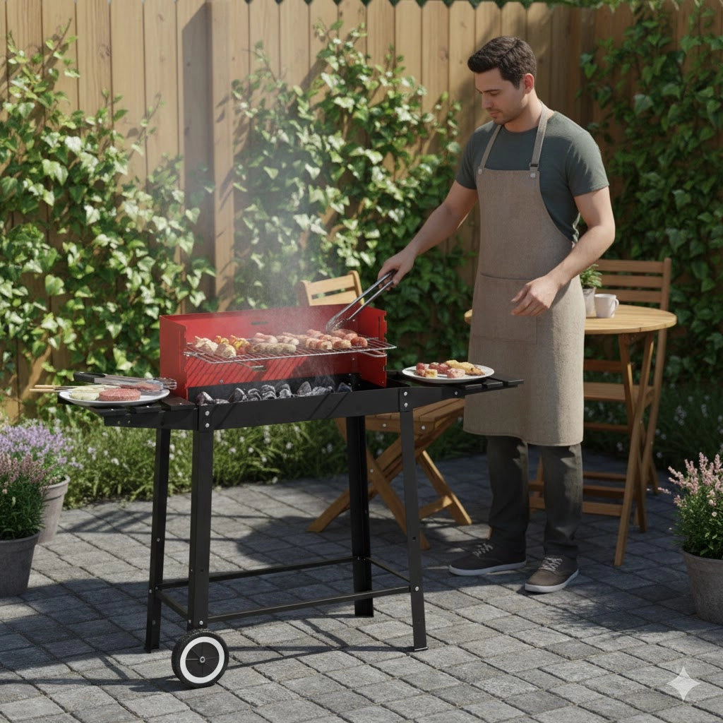Barbecue a Carbone Afrodite Kasart Acciaio Verniciato 85,5 x 44 x 82 cm
