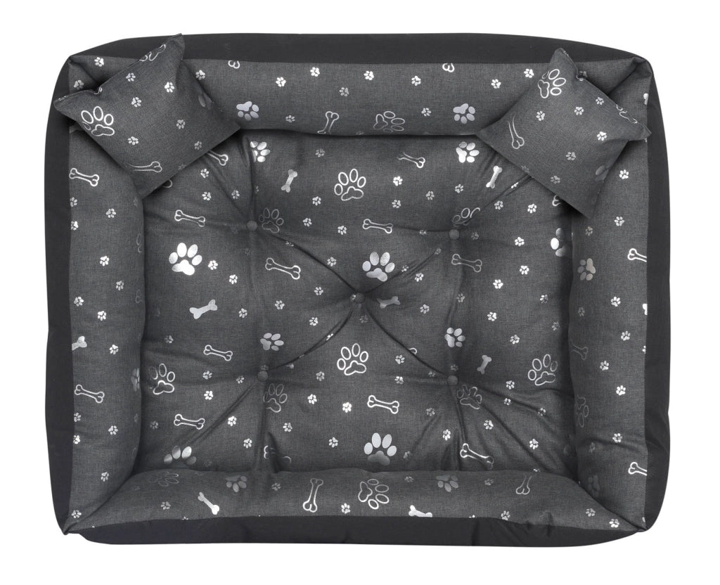 AIO FACTORY 100x75 cm Letto per cani impermeabile Silver Bones