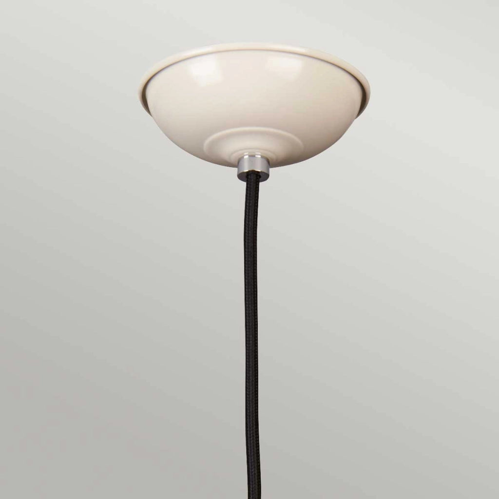 Lampada a sospensione crema Franklin E27 60W Elstead