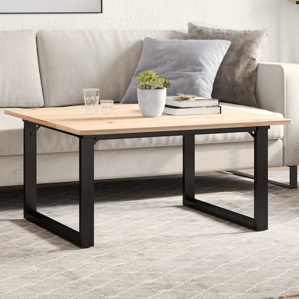 Telaio Gambe a O per Tavolino da Salotto 70x60x43 cm in Acciaio