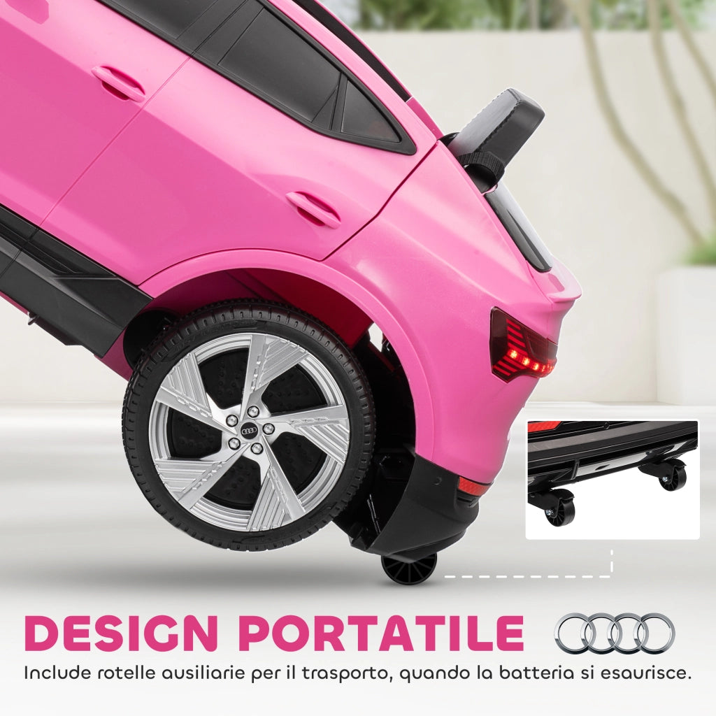 Macchina Elettrica Bambini 12V con Telecomando ¨C Minimal ¨C Rosa