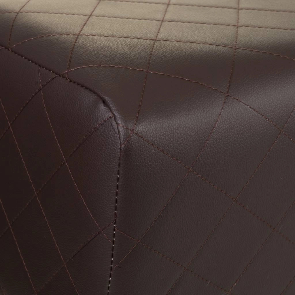 Sgabello imbottito marrone 72x30x47h