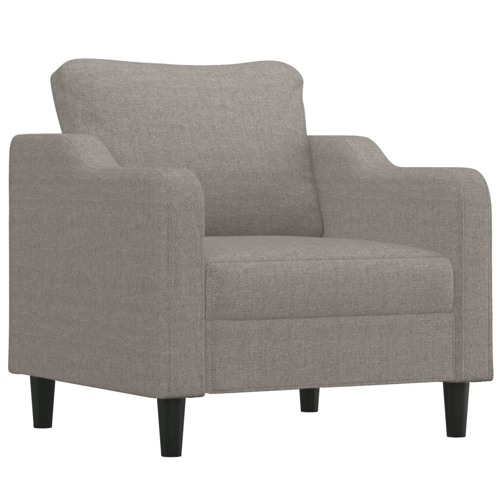 Set Divani 4 pz con Cuscini Tortora in Tessuto