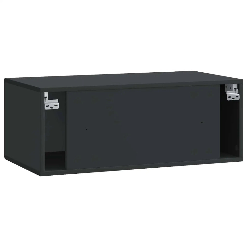 Mobile Porta TV da Muro Nero 78,5 x 41 x 30 cm 899366