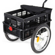 Rimorchio per bici per carichi fino a 50 kg Carrello bicicletta Con pneumatici Carretto a mano