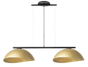 Lampada a sospensione nera oro Solar 48 cm 2xE27 Sigma