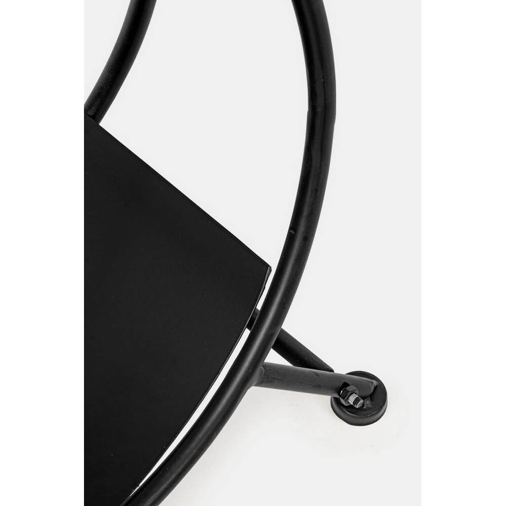 Braciere Acciaio Nero Moderno da Interno 70xH38 cm - ARVEN