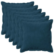 Cuscino con cuscino HOUTEN 6 pz Blu Velluto 935075