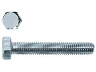VITI PER METALLO 8.8 TESTA ESAGONALE INTERAMENTE FILETTATE IN BLISTER- - ø mm.6x50 in blister pz.10 (B) - 5 blister AMBROVIT